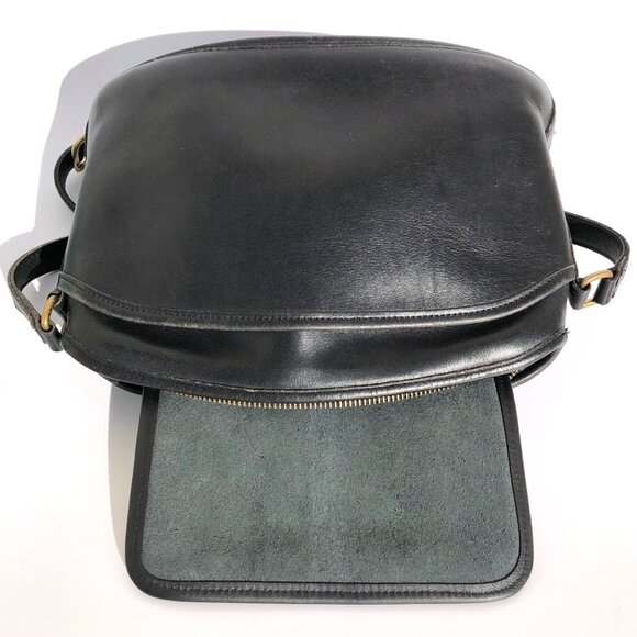 Vintage 90s Coach Anderson 9976 Crossbody Leather Bag Purse Black Shoulder Strap - Picture 14 of 16